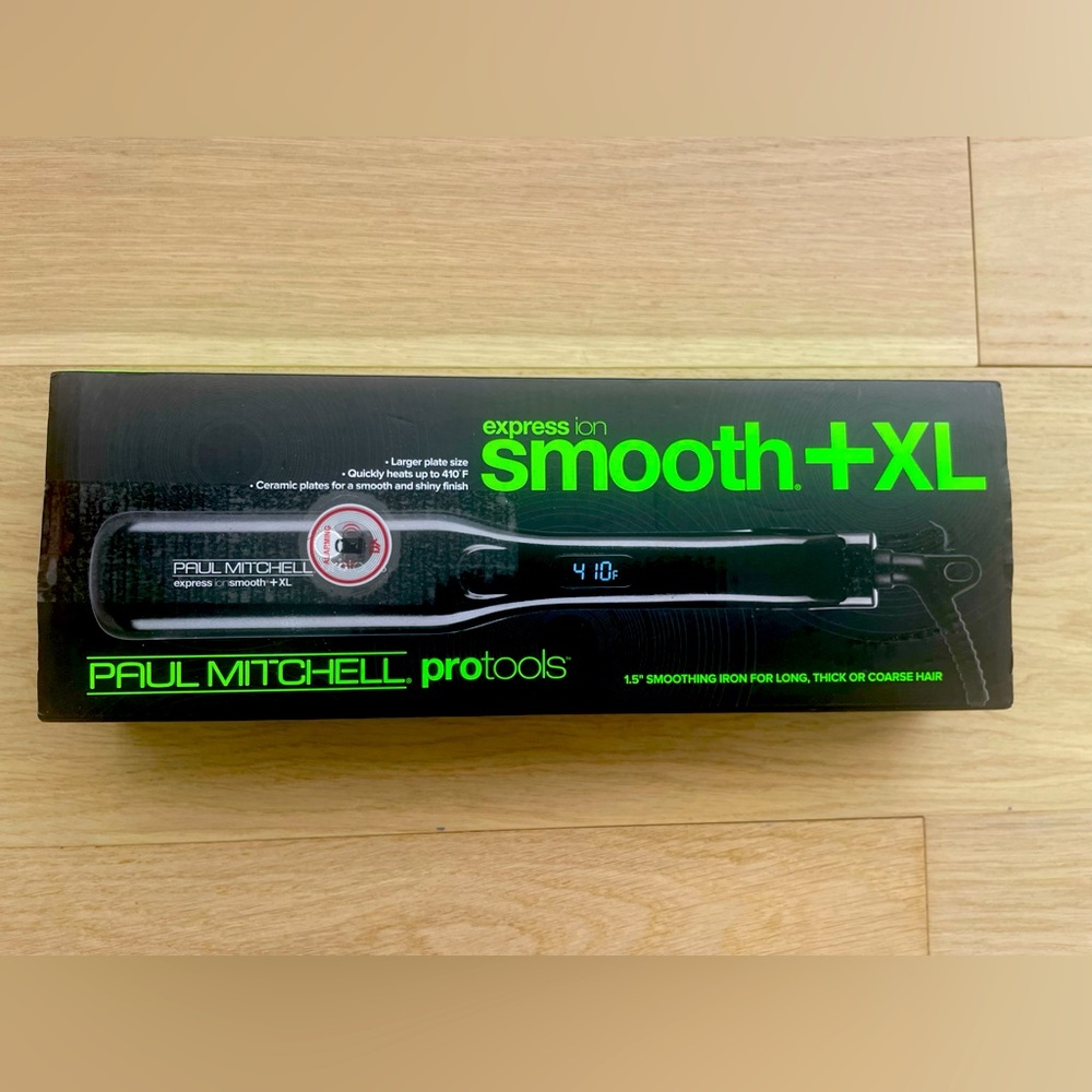NEW PAUL MITCHELL PROTOOLS EXPRESS ION SMOOTH+XL CERAMIC FLAT IRON 1.5"